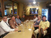 Margaret and a handful of the 200+ members of the Rotary Club of Singapore at a meeting in downtown Singapore.